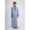 Boys Long-Sleeved Hooded Jilbab – Baby Blue