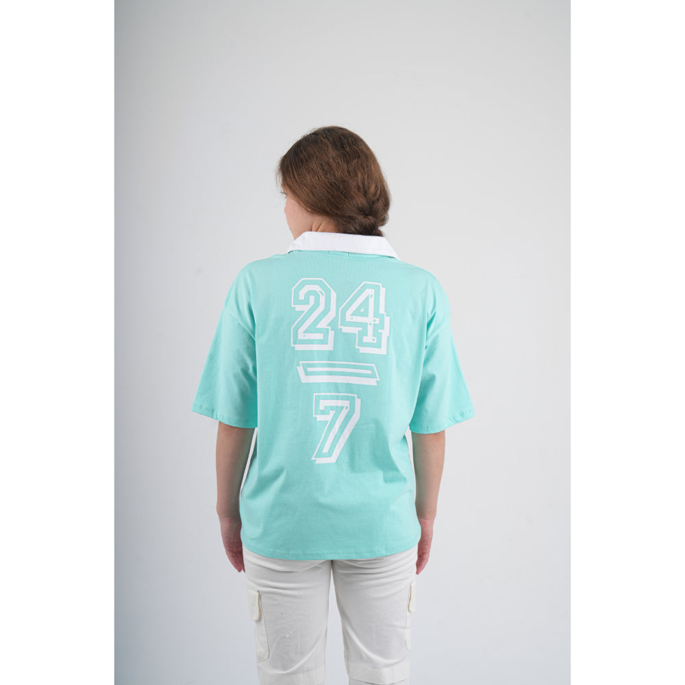 Unisex Aqua "PLAYMORE" T-Shirt
