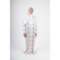 Girls Ramadan Isdal – Off-White with Bows Print ( Satin fabric )
