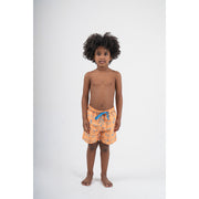 Baby Boys Swimsuit – Mustard with Palm Print
