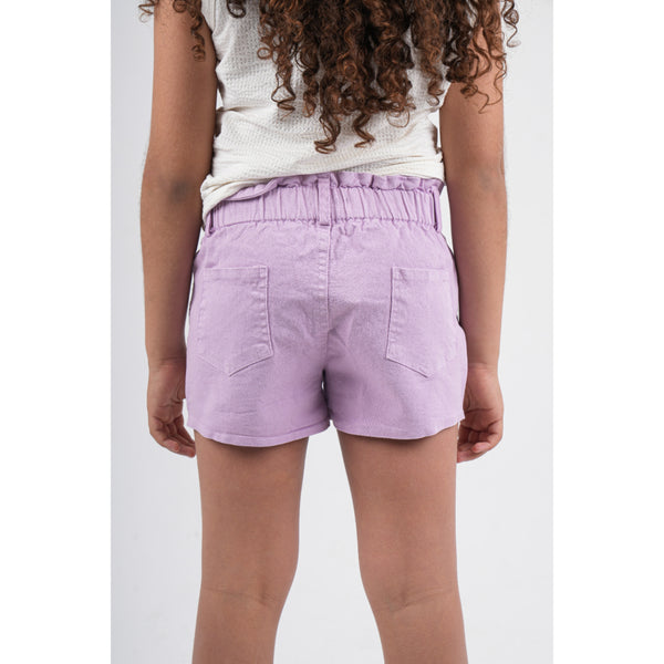 Girls Gabardine Shorts – Purple