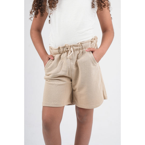 Unisex Cotton Shorts – Beige