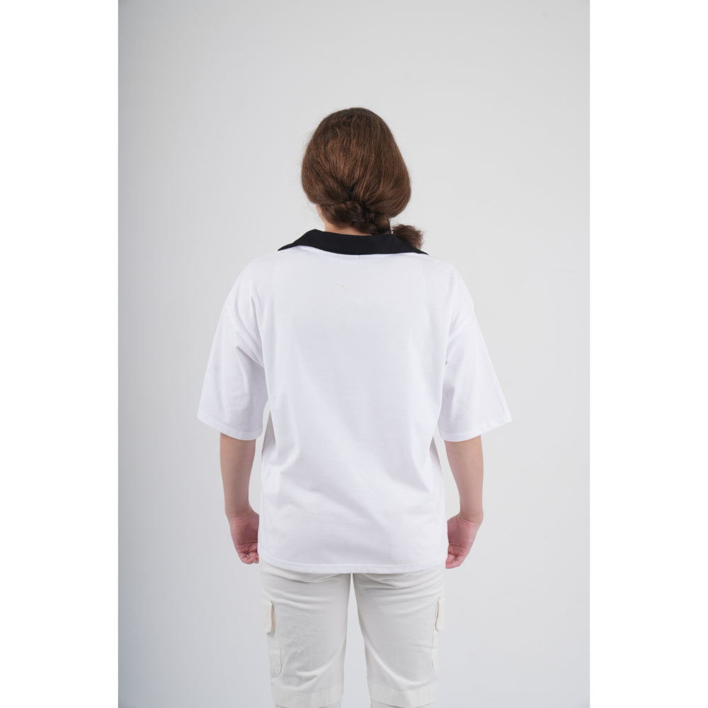 Unisex White "PLAYING OUTDOORS" T-Shirt