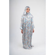 Girls Cotton Prayer Isdal – Multicolor Ornamental Pattern