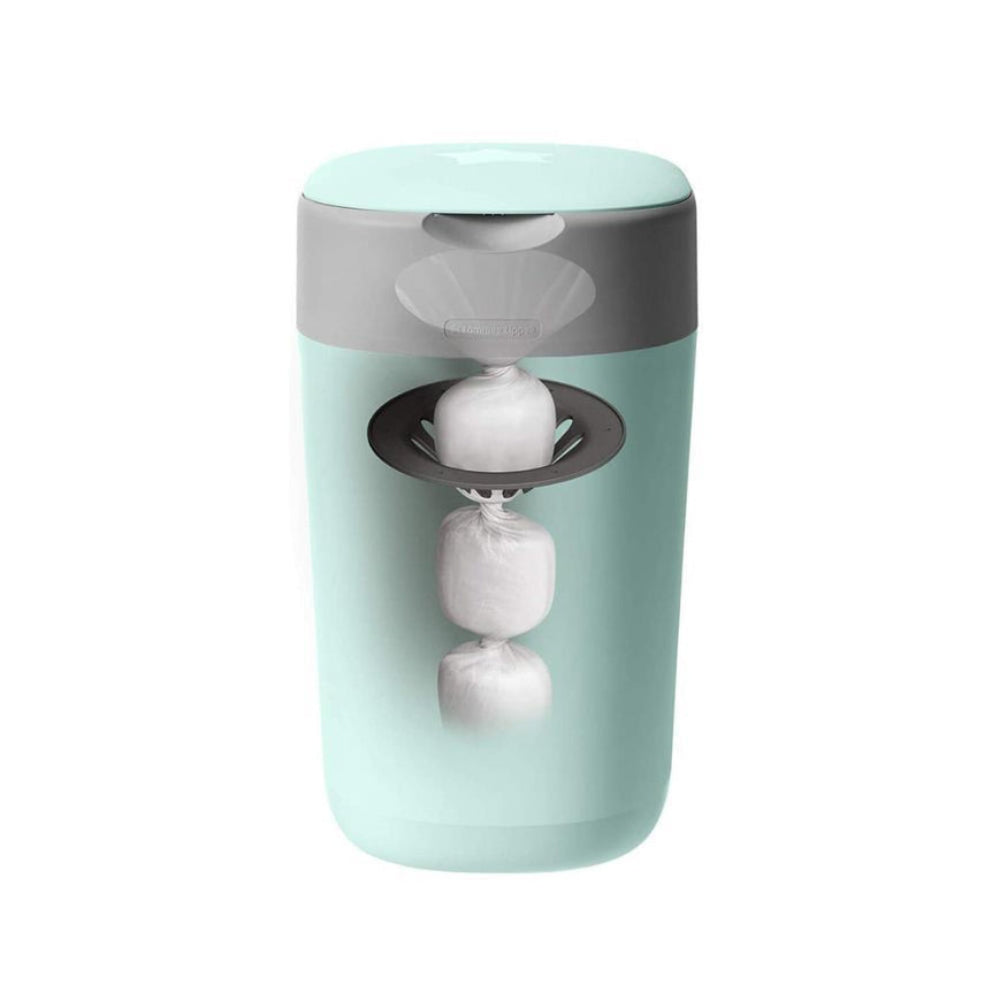 Tommee Tippee Twist & Click Sangenic Nappy Disposal Bin - Green