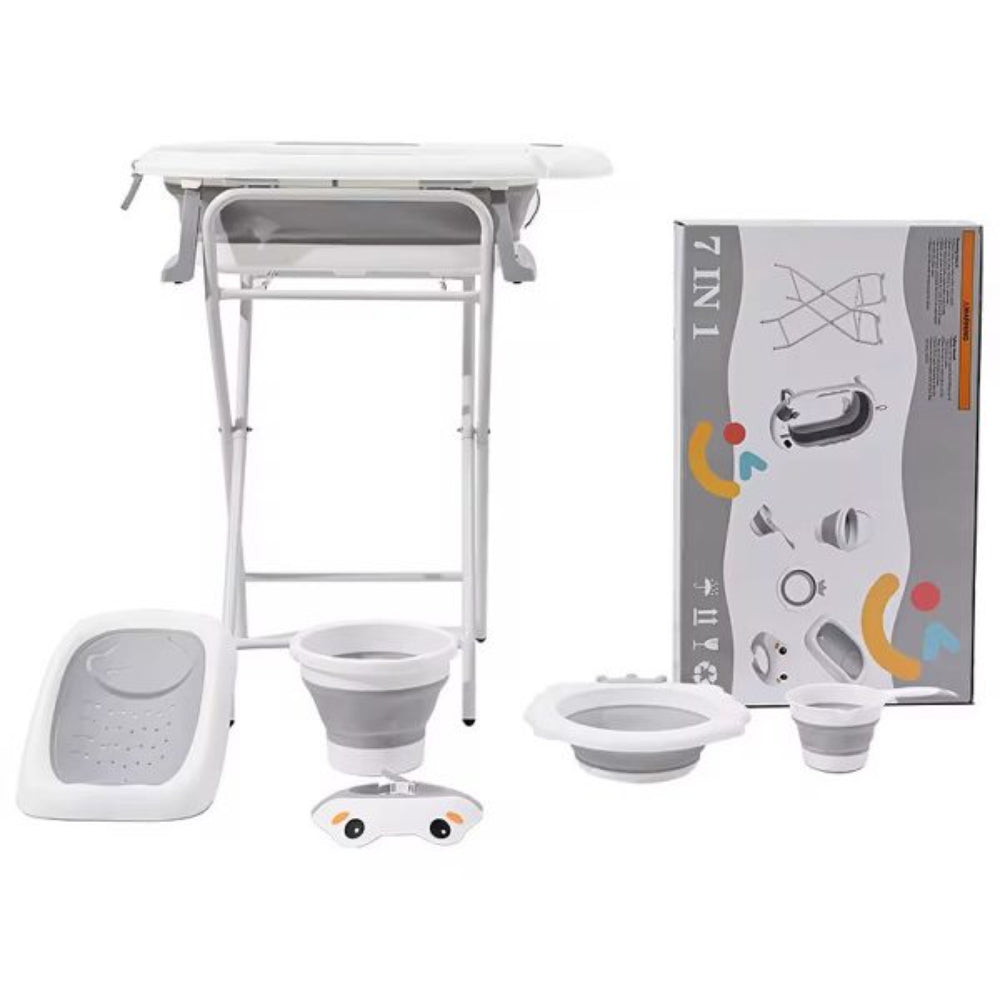 Baby Standing Bathtub 7 in 1 – Grey