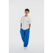 Unisex Cotton T-Shirt – Off-White with "Summer Crew" Print