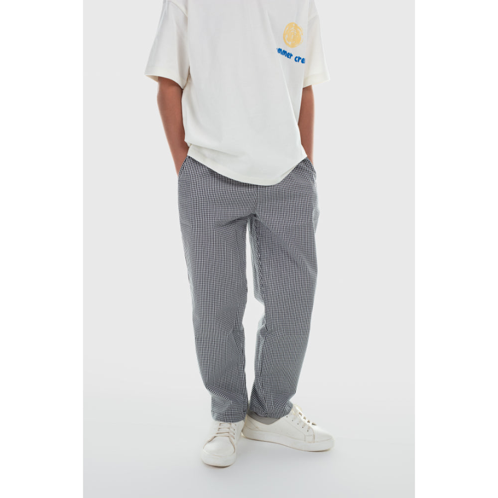 Teens Cotton Pants – Black & White - Clothing - Playmore