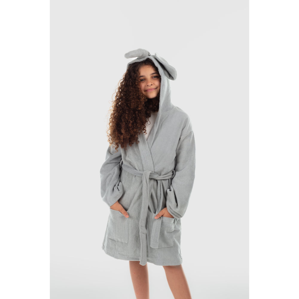 Unisex Swim Robe – Grey Elephant Design - Clothing - Playmore