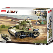 Sluban WWII Medium Italian Tank 2-in-1 Building Blocks Set - 463 Pcs