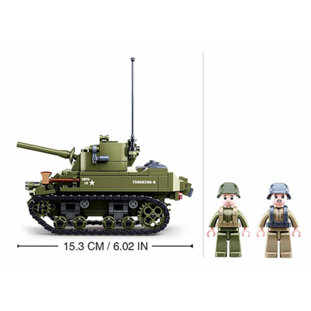 Sluban Army WWII Modern Tank Building Set - 344 Pcs