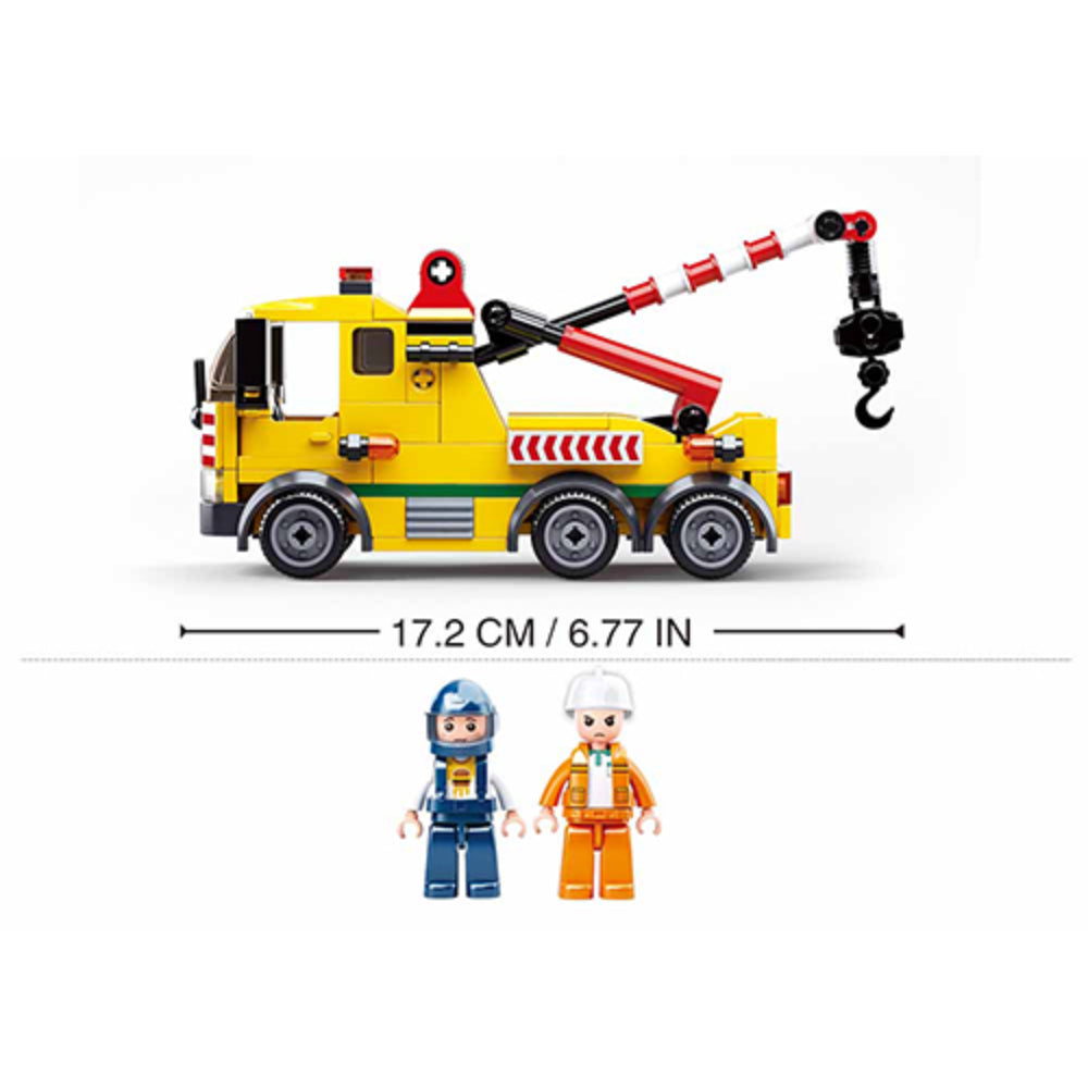 Sluban Town Construction Large Tow Truck Building Blocks Set - 205 Pcs
