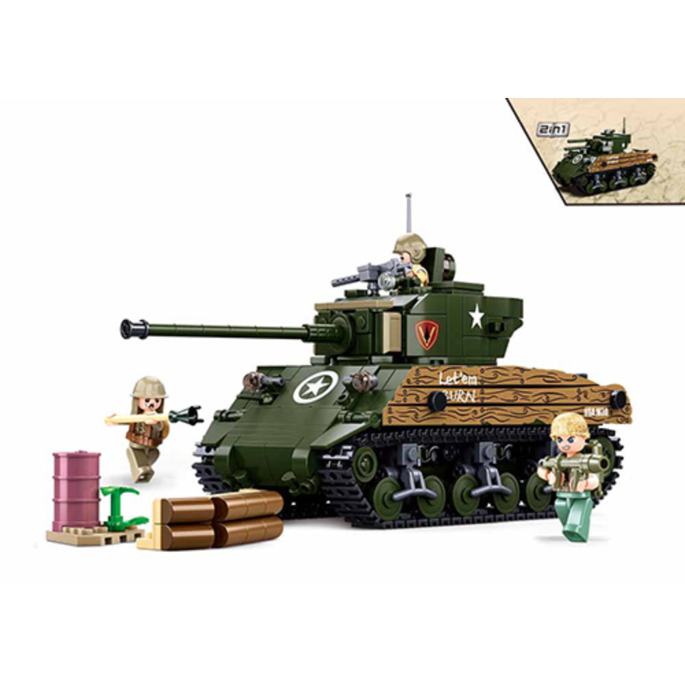 Sluban Medium Army Tank 76W