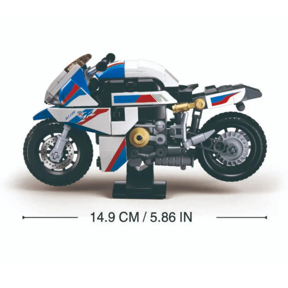 Sluban Motorcycle Building Blocks Set - 242 Pcs