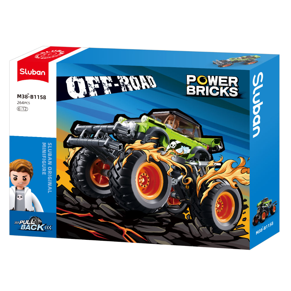 Sluban Off-Road Big Foot Green BKI - 264 Pcs