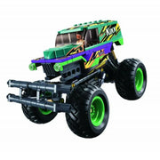 Sluban Bigfoot Green Purple Speed Kixx Monster Truck Building Blocks Set - 252 Pcs