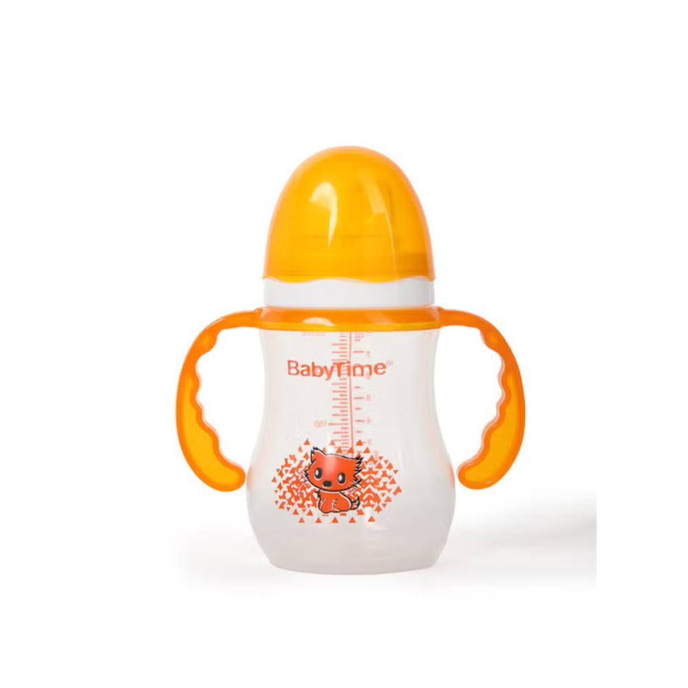 Baby Time Baby Non-Drip Handled Cup 250ml – Orange