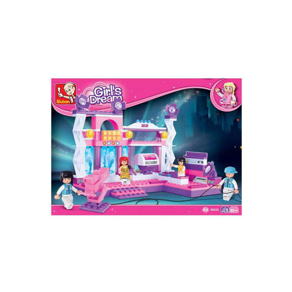 Sluban Girl's Dream Studio Stage Building Blocks Set - 176 Pcs