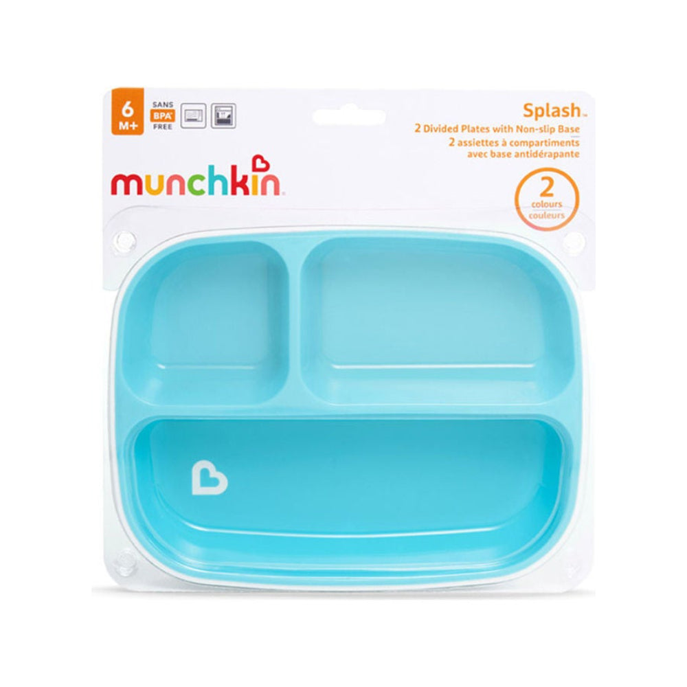 Munchkin Splash™ Toddler Divided Plates - Blue
