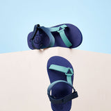 Cubs Navy-Turquoise Boys Sporty Sling Sandal