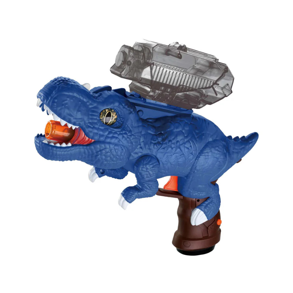 Shooting Elite Dinosaur Toy Gun 2-in-1 Water Beads and Soft Foam Bullets – Blue