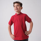 Red Short-Sleeved Polo Shirt