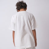 Plain Offwhite Short-Sleeved T-Shirt