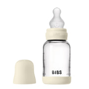 BIBS Baby Bottle Round Latex 1 Pack Slow Flow 150ml – Ivory
