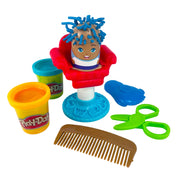 Kid's Dough Barber Playset 6 Cups + Hairdresser Accessories