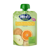 Hero Baby Pouch Orange Banana Pear Biscuit Puree 100 gm