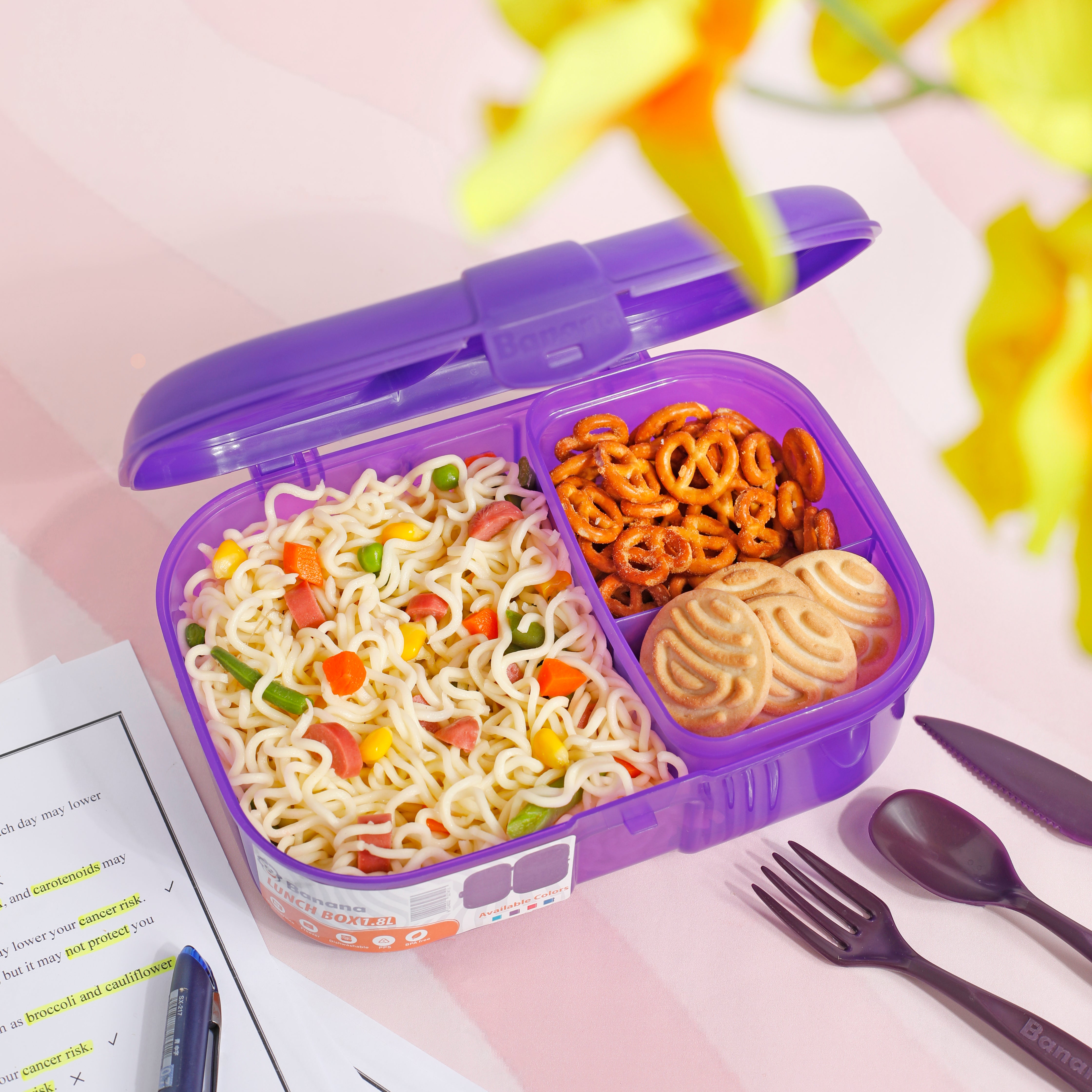 Purple Lunch Box