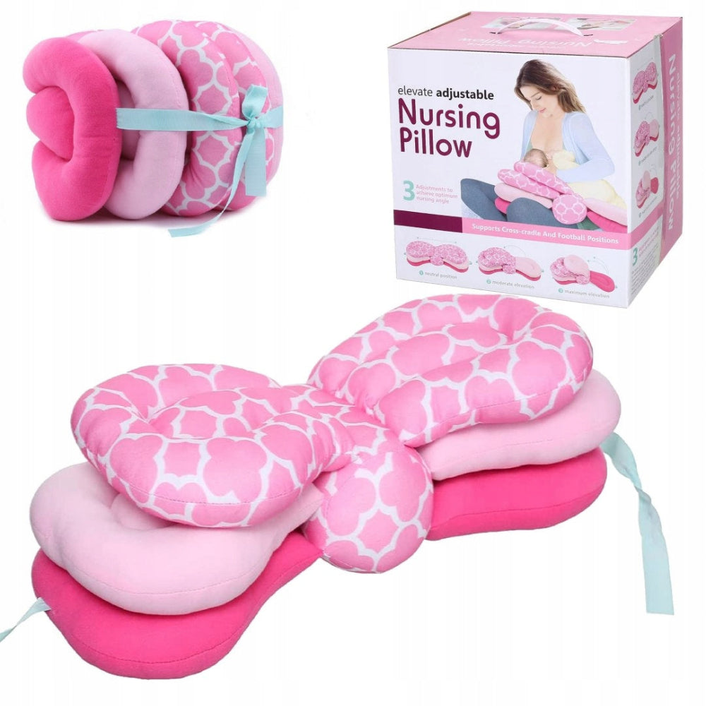 Tiibaby Elevate Adjustable Nursing Pillow – Pink