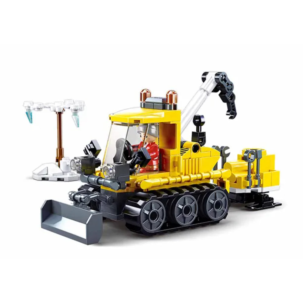 Sluban Town Snowfield Rescue Vehicle Building Blocks Set - 145 Pcs