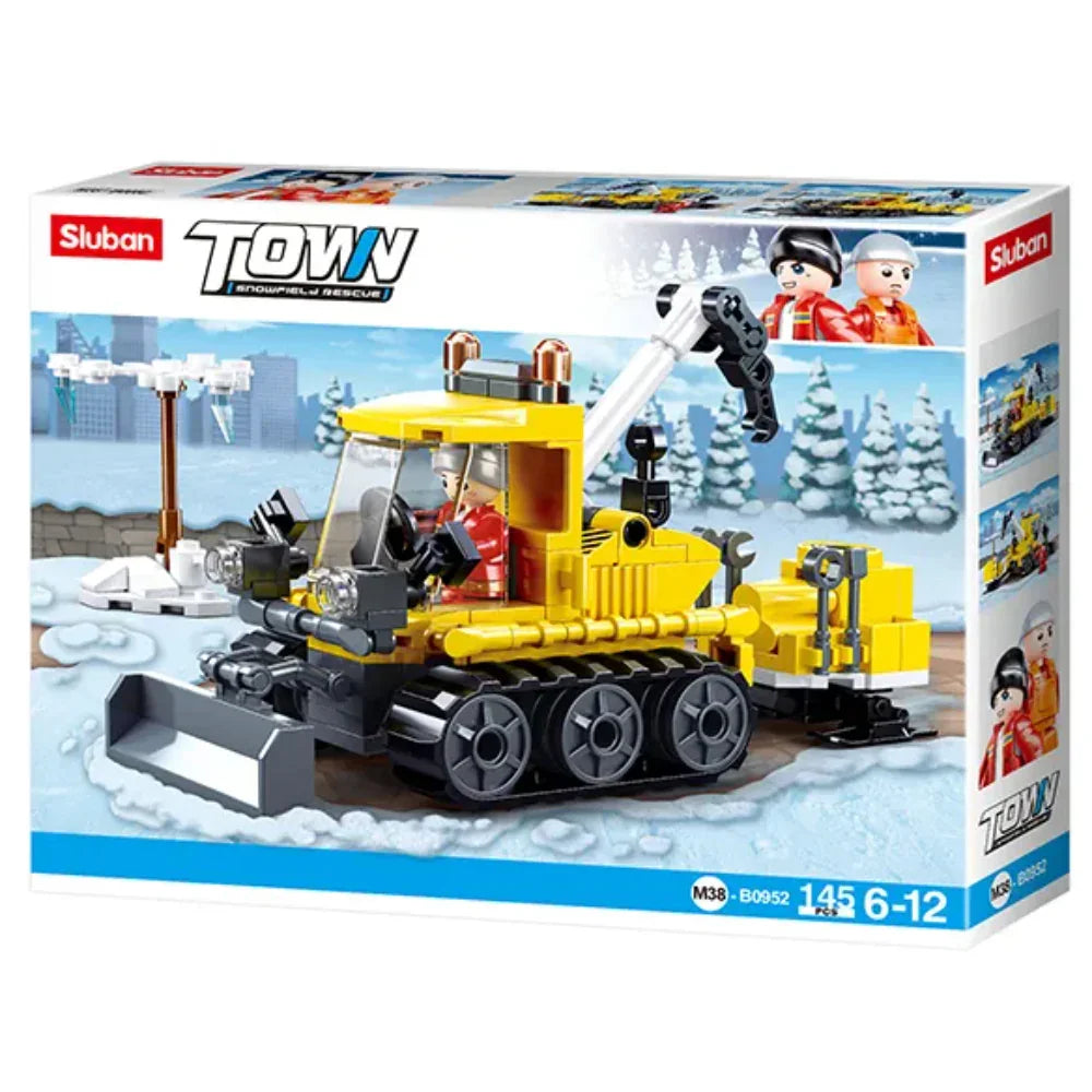 Sluban Town Snowfield Rescue Vehicle Building Blocks Set - 145 Pcs - Toys