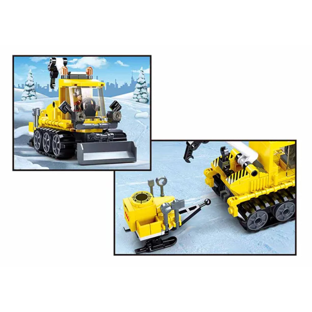 Sluban Town Snowfield Rescue Vehicle Building Blocks Set - 145 Pcs