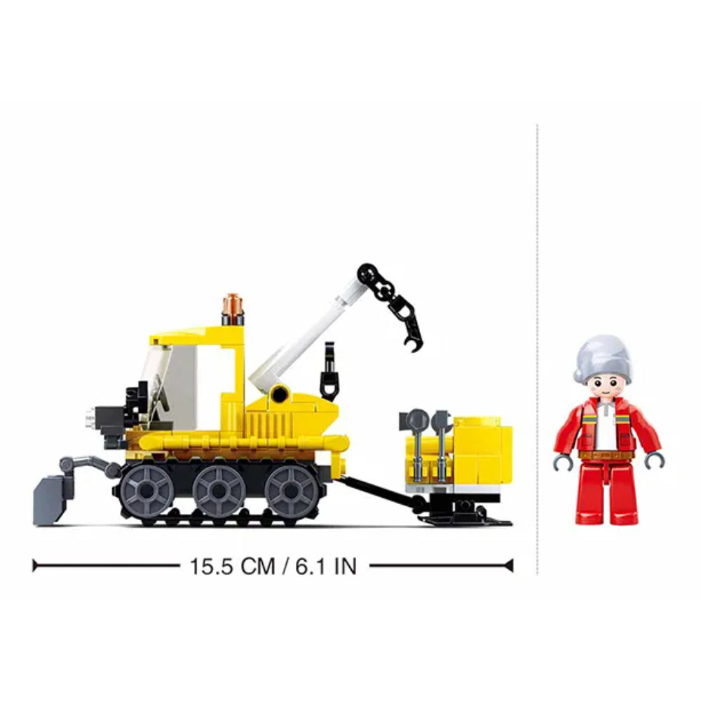 Sluban Town Snowfield Rescue Vehicle Building Blocks Set - 145 Pcs