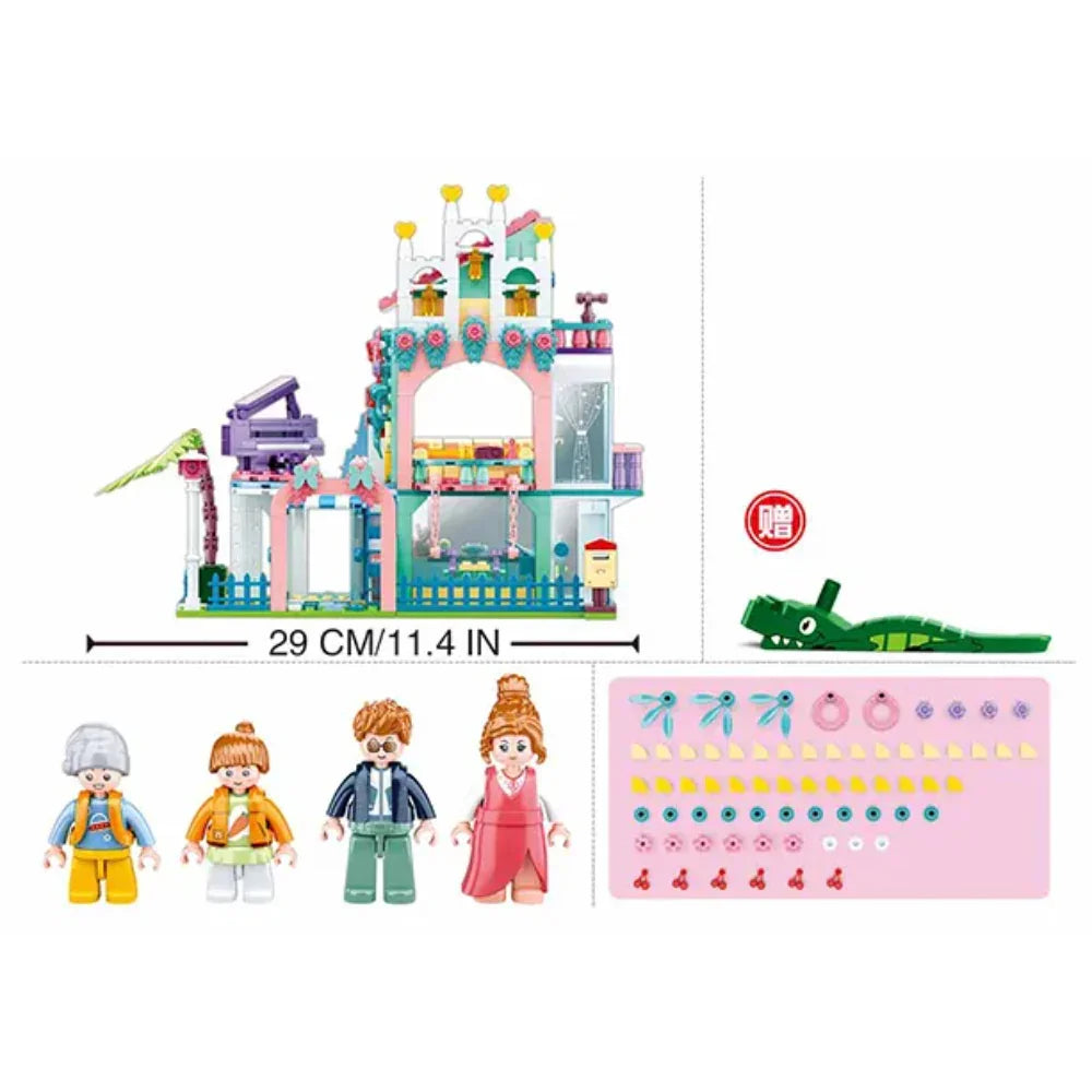 Sluban Girls Dream Apartment Building Blocks Set - 596 Pcs