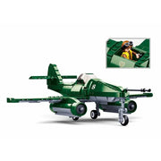 Sluban Army Battle of Budapest Fighter Jet Building Blocks Set - 338 Pcs