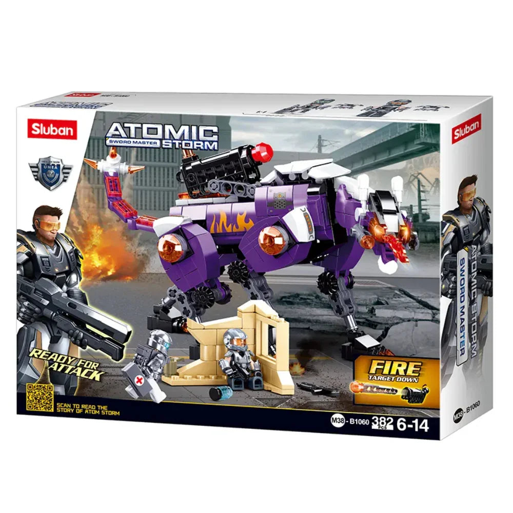Sluban Atomic Storm Sword Master Hunting Hours - 382 Pcs