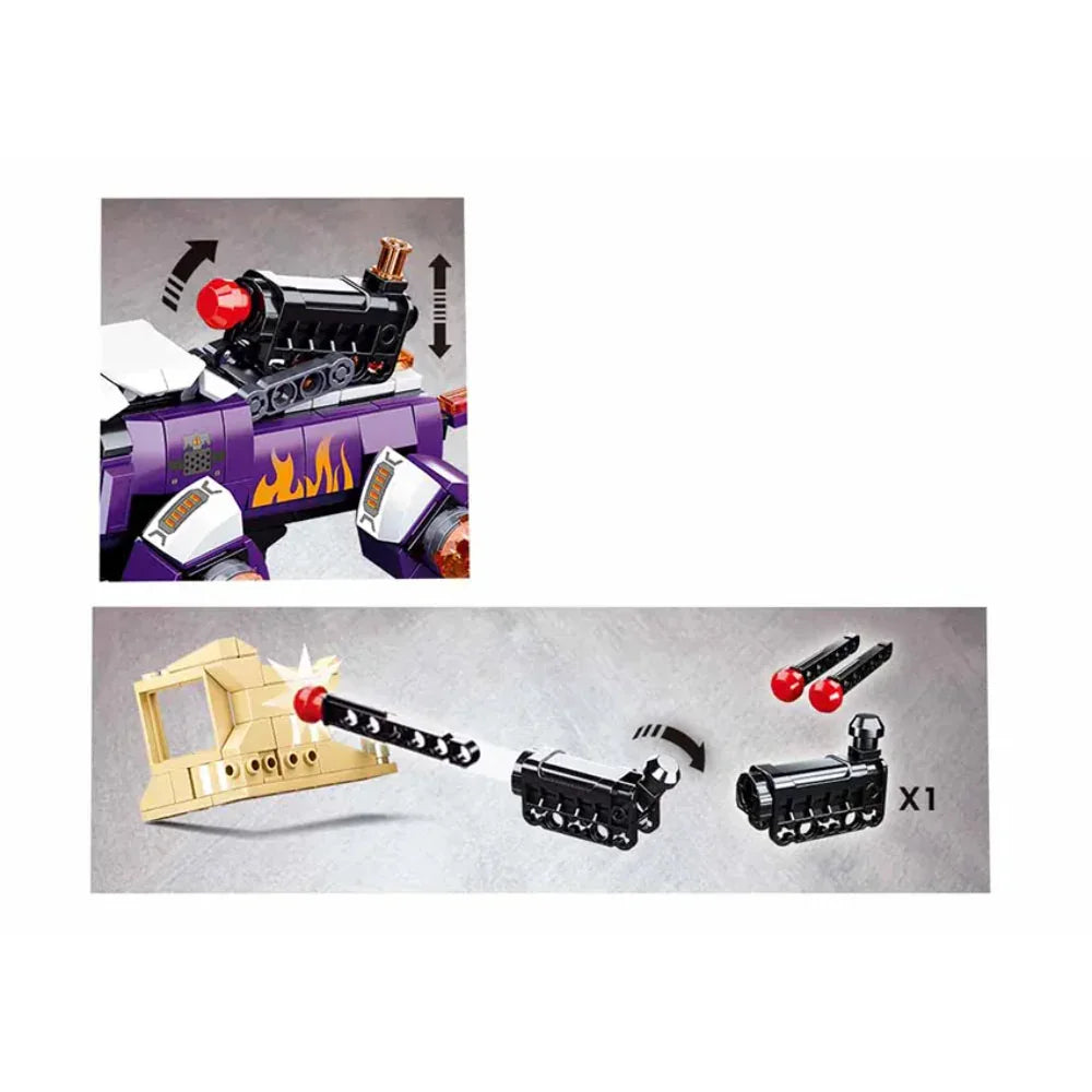 Sluban Atomic Storm Sword Master Hunting Hours - 382 Pcs