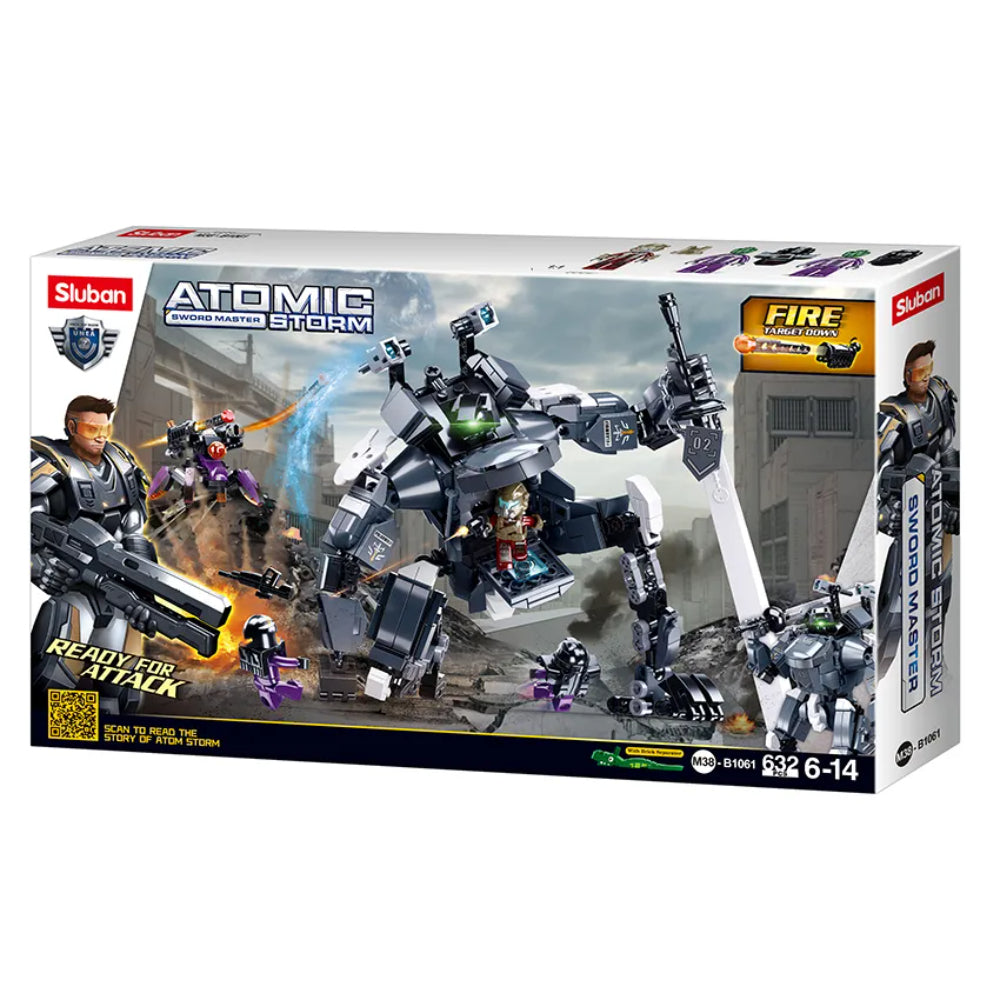 Sluban Atomic Storm Sword Master Show Your Blade - 632 Pcs