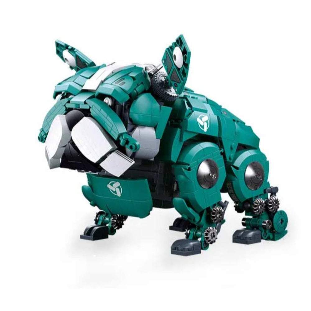 Sluban Pleyerid Green Mechanical Bulldog Building Blocks Set - 890 Pieces