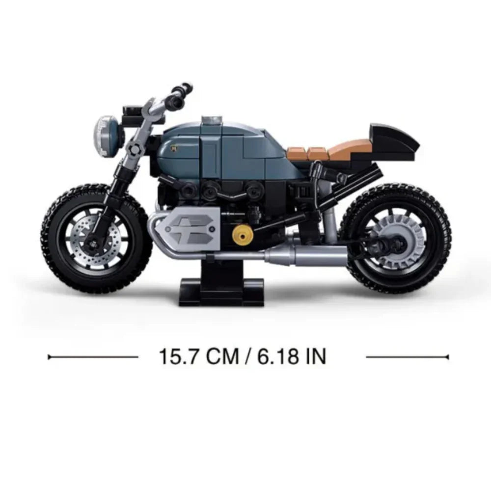 Sluban Model Bricks Motorcycle Latte M-38 Building Blocks Set - 191 Pcs