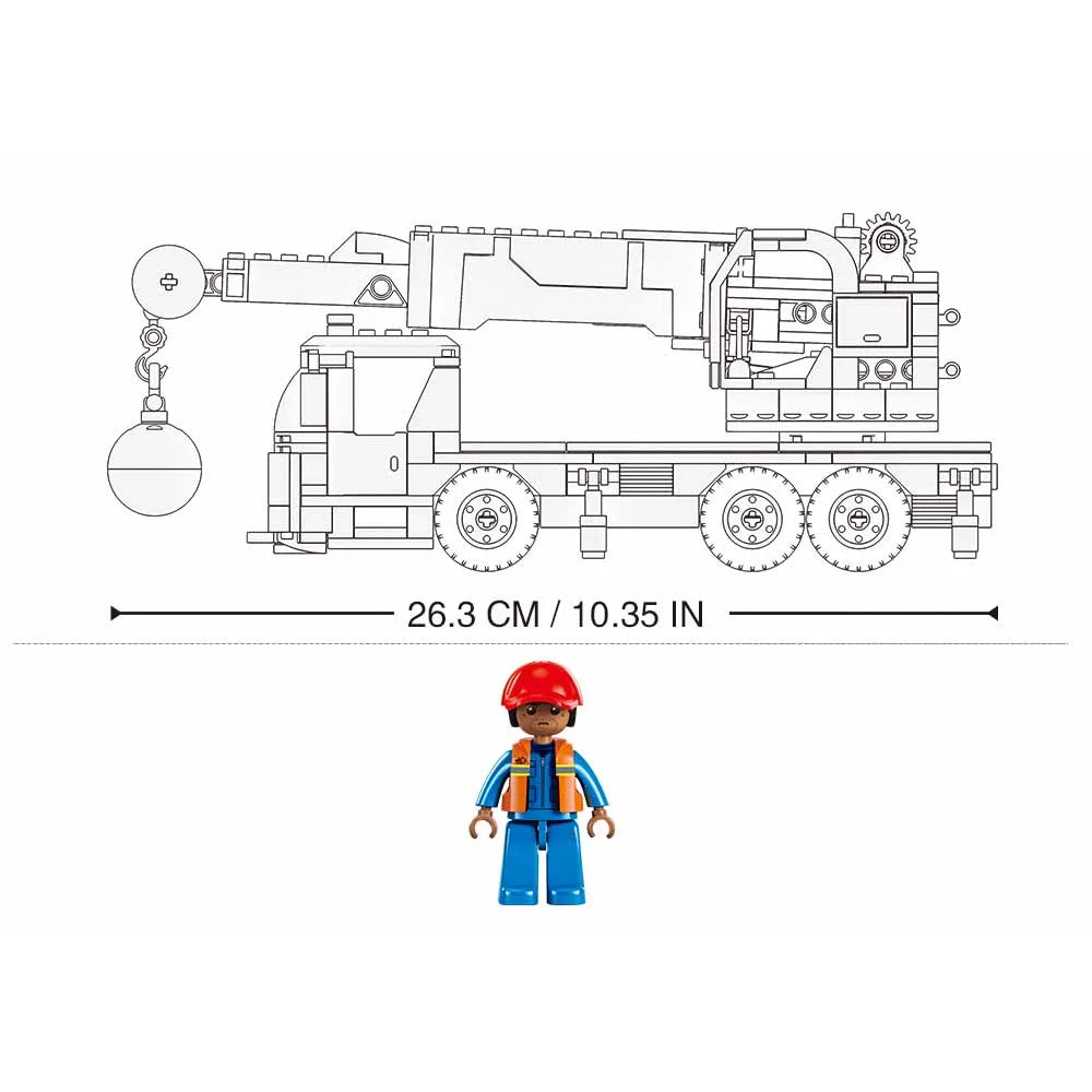 Sluban Wheeled Crane - 293Pcs