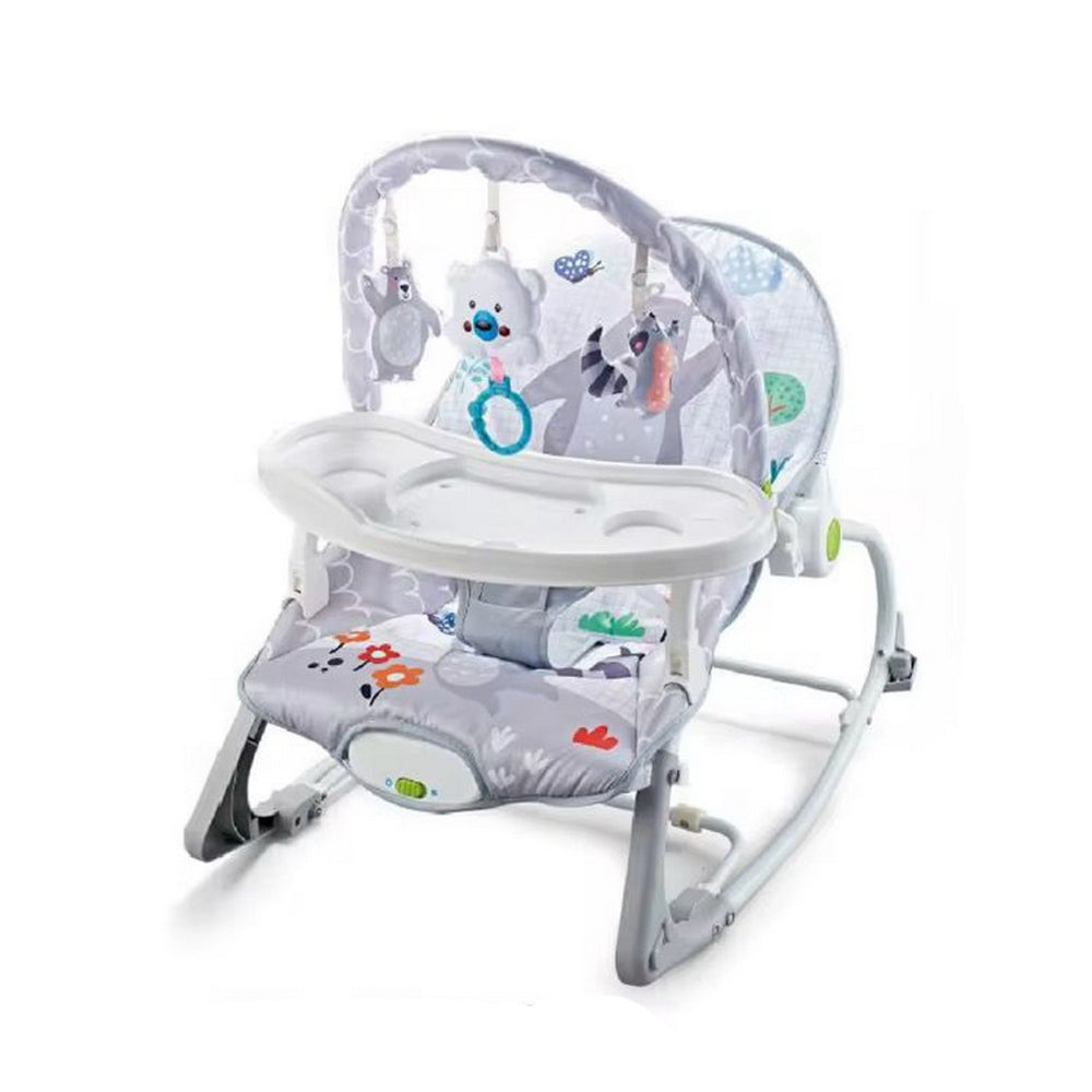 Hu-Baby 4-in-1 Baby Rocker – Grey