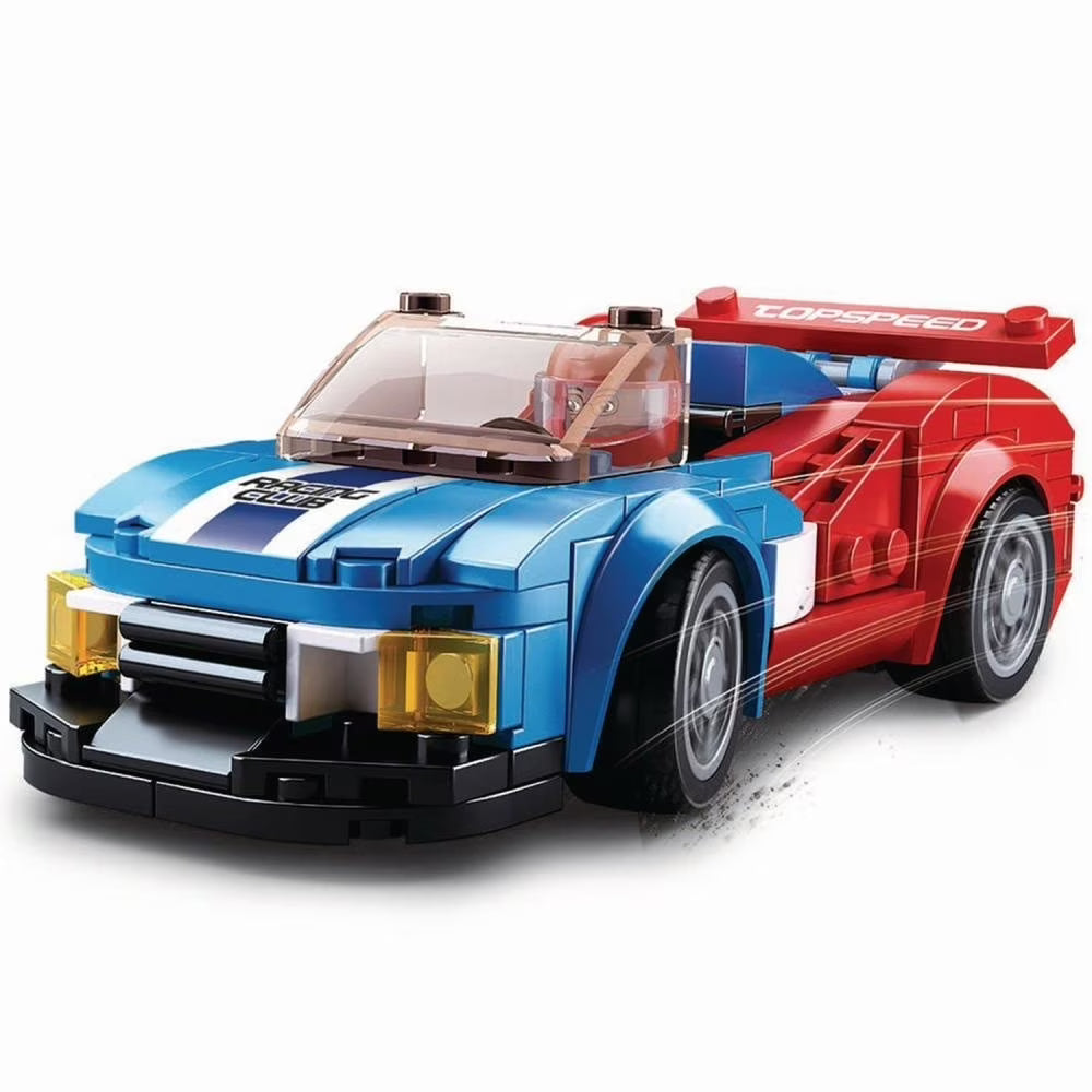 Sluban Car Club Butterfly Racing Car Blocks Set - 164Pcs