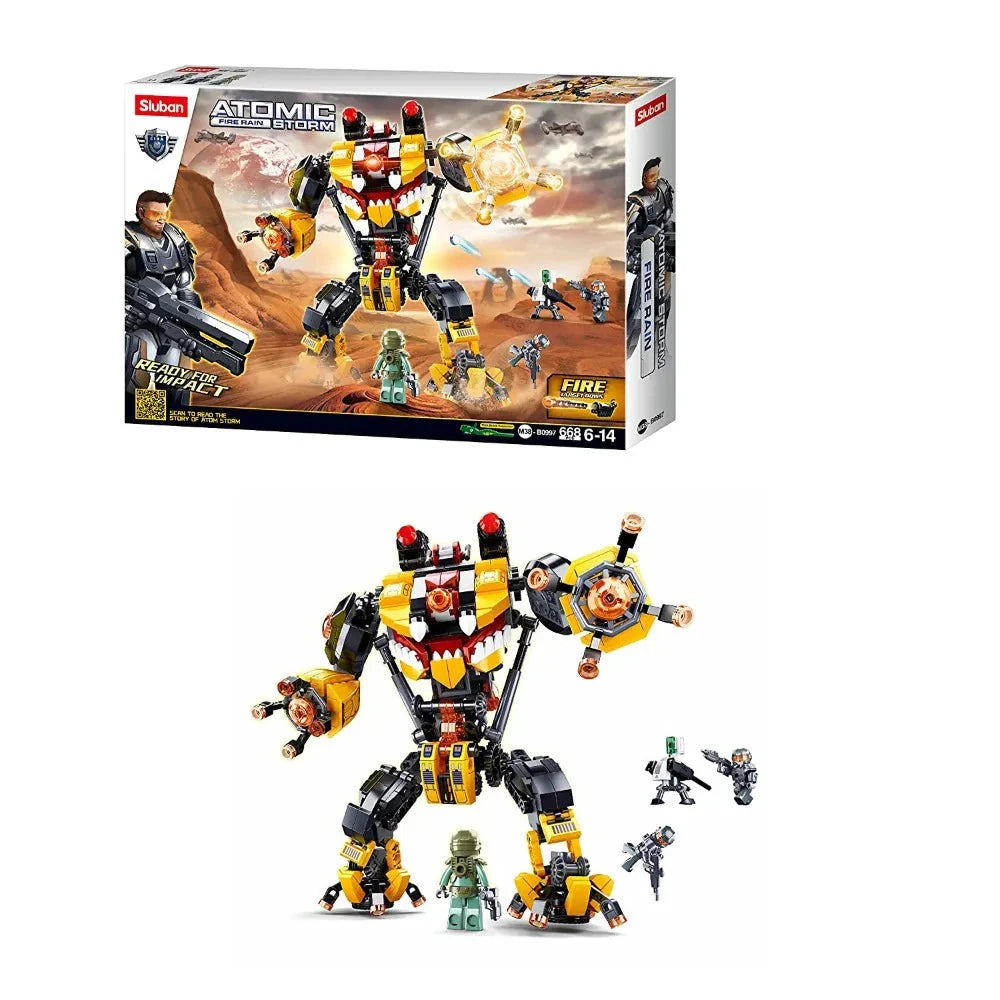 Sluban Atomic Uprising Storm Inquisitor Robot Building Blocks Set - 668 Pcs