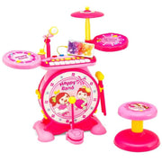 Baoli 2-in-1 Children's Electronic Jazz Drum Kit – Pink