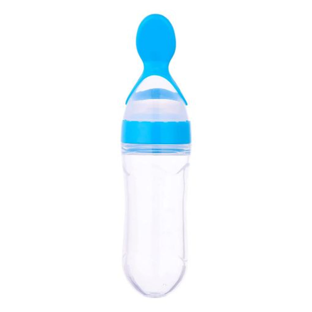 True Bottle with Silicone Spoon 125ml – Blue
