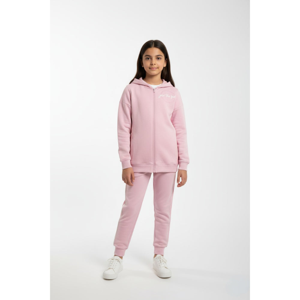 Teens Cotton Hoodie – Pink with “Join The Fun” Print